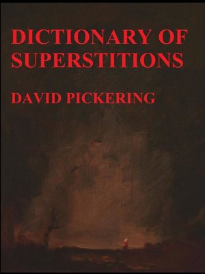 cover image of Dictionary of Superstitions